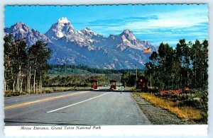GRAND TETON NATIONAL PARK, Wyoming WY ~ MOOSE ENTRANCE c1970s 4x6 Postcard
