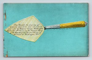 Washington DC Washington Trowel Historic National Artifact DB Postcard