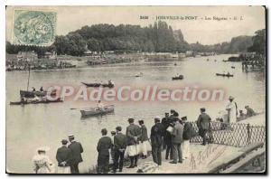 Old Postcard Joinville Le Pont Les Regates