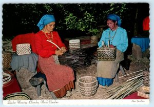 CHEROKEE, NC ~ Native American BETTY LOSSIAH & ALICE WALKINGSTICK 4x6 Postcard