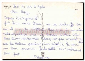 Postcard Modern Agde Quays