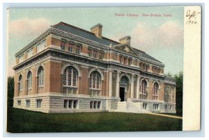 c1905 Public Library, New Britain Connecticut CT S. Langsdorf & Co. Postcard 