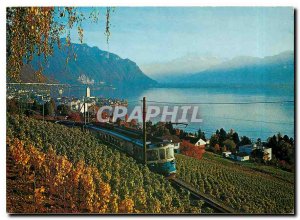 Modern Postcard Montreux View Lake Geneva and Dents du Midi