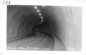 Tunnel real photo - Willamette Highway, Oregon OR