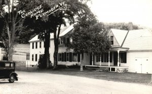 Plymouth VT-Vermont, The Coolidge Home Model T Real Photo RPPC Vintage Postcard