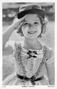 Shirley Temple View Postcard Backing 