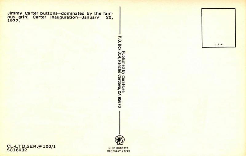 President Jimmy Carter, Inauguration Pins