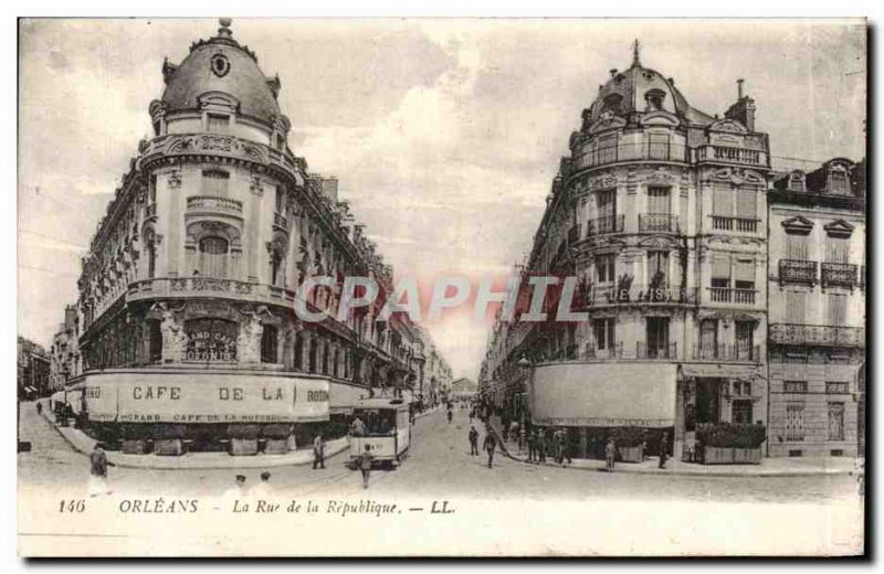 Old Postcard Orleans Rue de la Republique