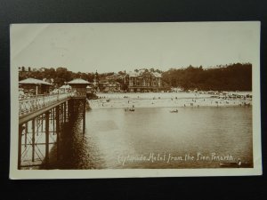 Wales Cardiff PENARTH The Esplanade Hotel from the Pier c1913 RP Postcard