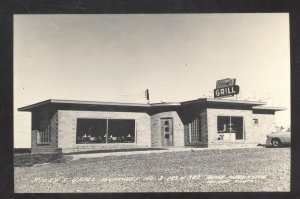 RPPC ALMA NEBRASKA RILEY'S GRILL RESTAURANT ADVERTISING REAL PHOTO POSTCARD