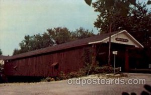 Toledo, Ohio USA North Manchester Covered Bridge Unused 