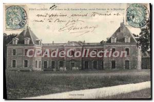 Postcard Old Bridge Seine Chateau M Casimir Perrier