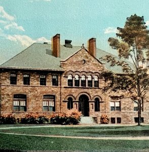 Colby College Chemical Hall Postcard Waterville Maine University c1900-20s DWS5B