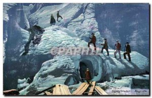 Postcard Old Eigergletscher Eisgrotte Mountaineering