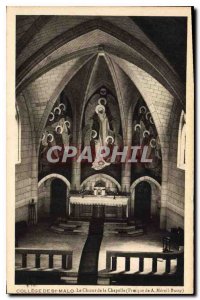 Postcard Old Saint Malo College Choir Chapel (A prank Mereil Bussy)