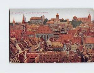 Postcard Panoramic View Of Nürnberg, Germany