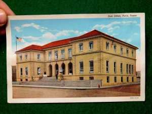 Vintage Early US Post Office, Paris, Texas Postcard P25