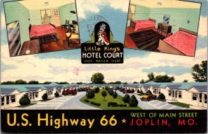 USA Little Kings Hotel Court U.S. Highway 66 Joplin Missouri Linen 09.61