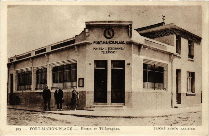 CPA FORT-MAHON-Plage - Postes et Telegraphe (295229)