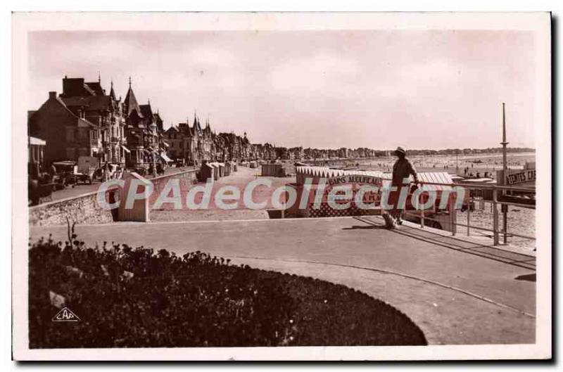 Old Postcard La Baule Beach View Casino