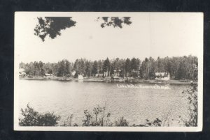 RPPC ROGERS CITY MICHIGAN LAKE NETTIE WATERFRONT REAL PHOTO POSTCARD