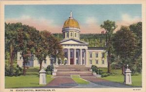 State Capitol Montpelier Vermont