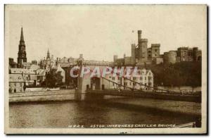 Old Postcard Inverness Castle Bridge