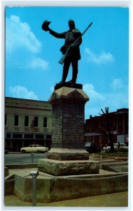 LAWRENCEBURG, TN Tennessee ~ DAVID CROCKETT Monument c1950s  Postcard