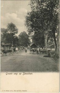 PC SAWAHAN Groote weg INDONESIA (a18502)