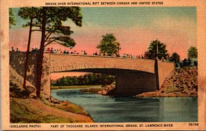 Bridge Over International Rift Between Canada and United States 1949