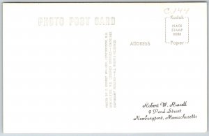 Richmond Vermont 1950s Modern RPPC Real Photo Postcard Round House