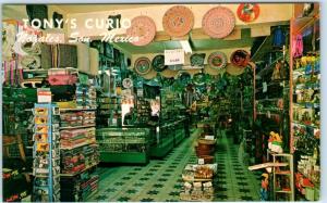 NOGALES, SONORA  Mexico    Interior  TONY'S CURIO SHOP  ca 1950s    Postcard