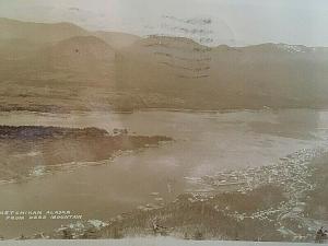 Postcard  RPPC Birds Eye View of Ketchikan , Alaske from Deer Mountain . U2