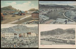 Aden Yemen 8 Fine Color Pre Linen Postcards ca 1910 