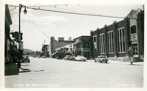 Canada, Penticton, BC, RPPC, Main Street, Post Office