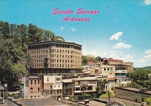 Arkansas Eureka Springs View Of The Basin Park Hotel And Downtown Eureka Springs