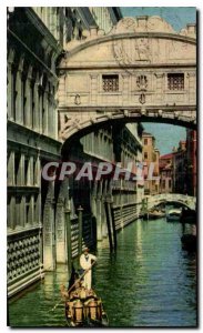 Postcard Old Bridge of Sighs Venezia