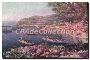 Old Postcard Villefranche-sur-mer view Gnrale