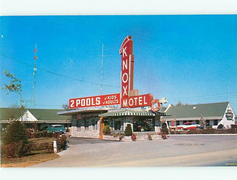 Vintage Post Card Knox Motel AAA Frank Radford Mgr Knoxville  TN  # 4085