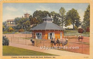 Camels, Park Mansion, Druid Hill Park in Baltimore, Maryland