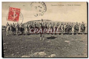 Old Postcard Militaria Chasseurs d & # 39Afrique campaign Held