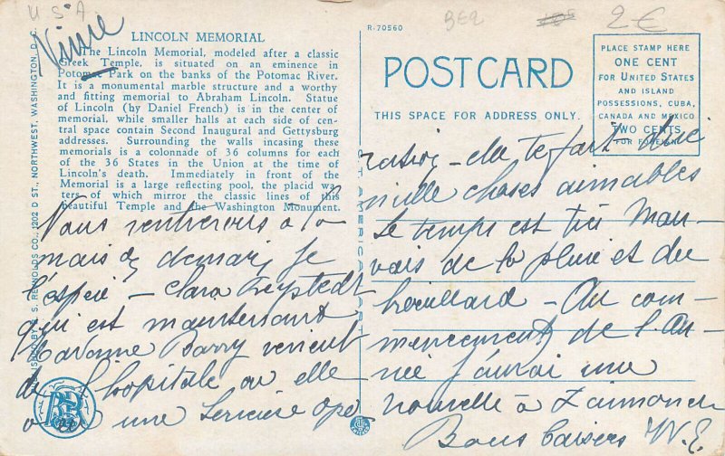 United States Washington D.C. Lincoln Memorial