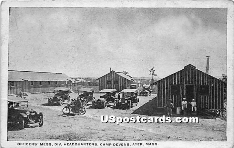 Officers' Mess Div Headquarters at Camp Devens - Ayer, Massachusetts MA