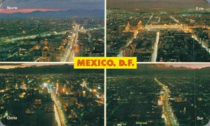 Mexico Mexico City Multiview Vintage Postcard 07.35