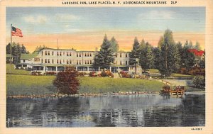 Lakeside Inn Lake Placid, New York NY Postcards
