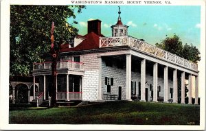 Washington Mansion Mount Vernon VA Virginia WB Postcard VTG UNP Vintage Unused 