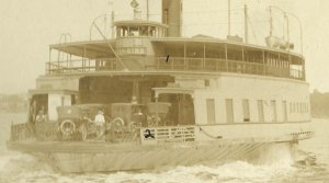 Bath MAINE RP 1924 FERRY BOAT Steamboat GOVERNOR KING nr Brunswick Boothbay ME