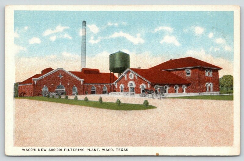 Waco TexasNew Water Filtering PlantPumping StationWater Tower1920s