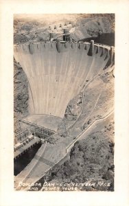 Boulder Dam Nevada c 1940 RPPC real photo postcard