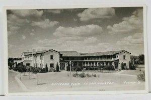 TX Ft. Sam Houston Officers Club San Antonio Texas rppc Postcard L9